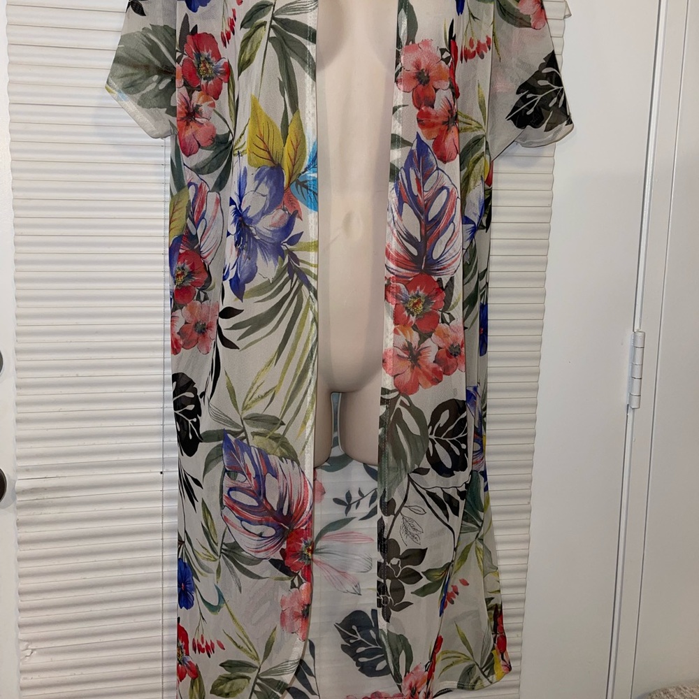 J. USA Floral Beach Cover Up